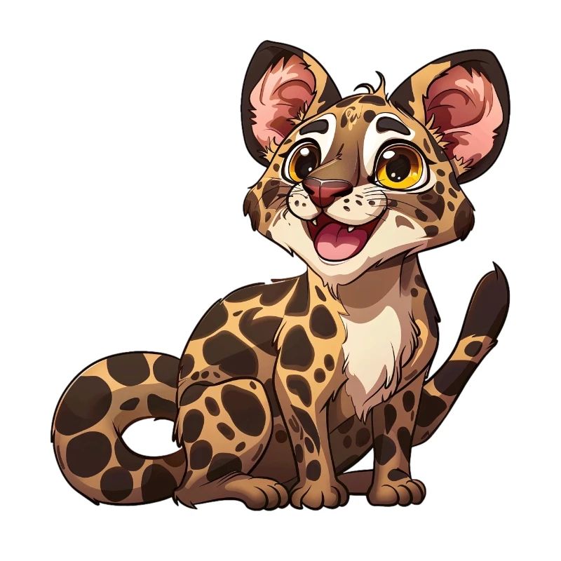 Verspielter Junger Leopard Blick