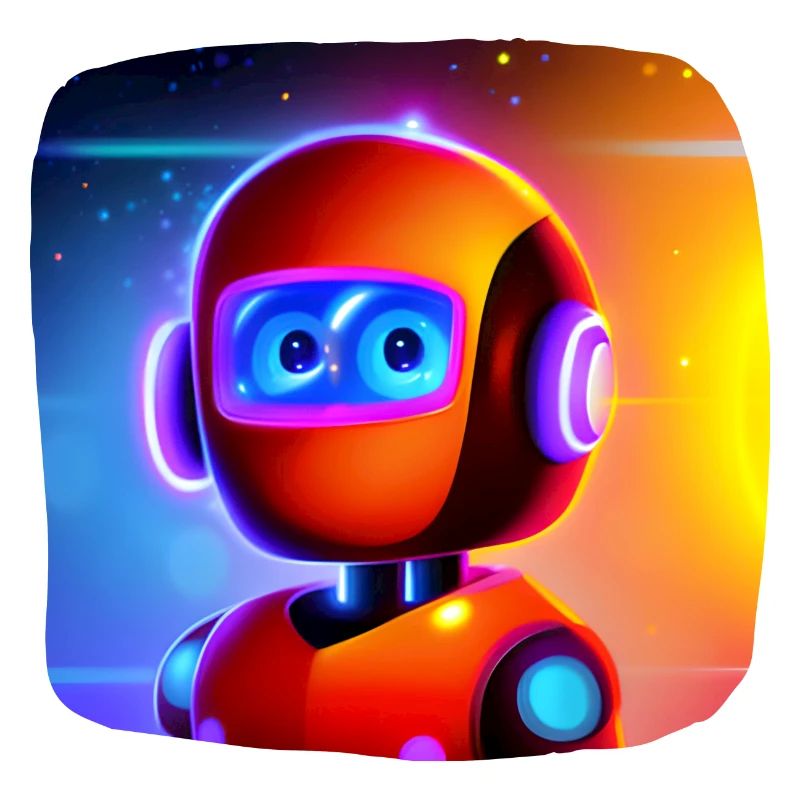 Copain robot amical dans l’espace