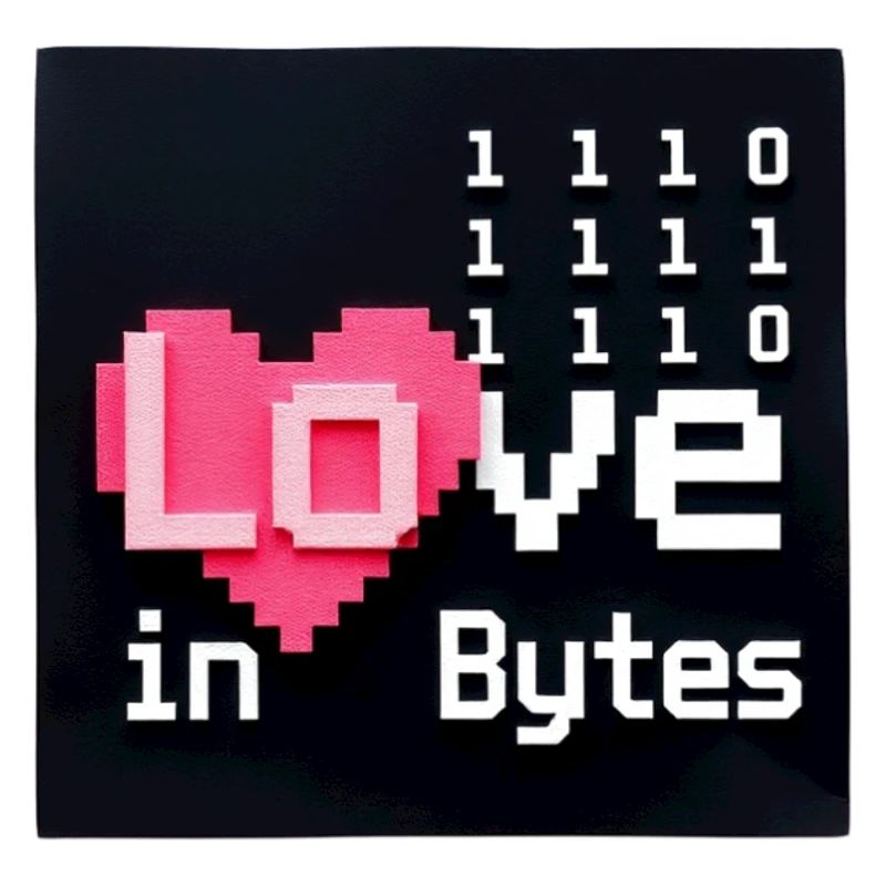 Liebe in Bytes Pixel Art