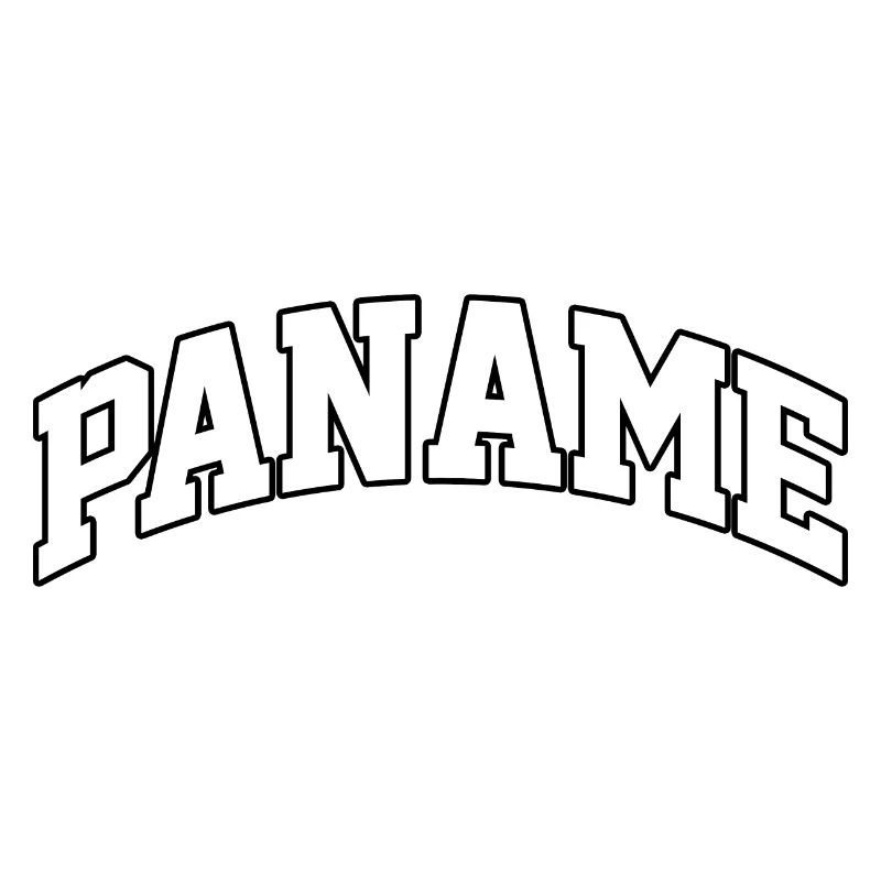 Paname logo: Collegiate design with Parisian style