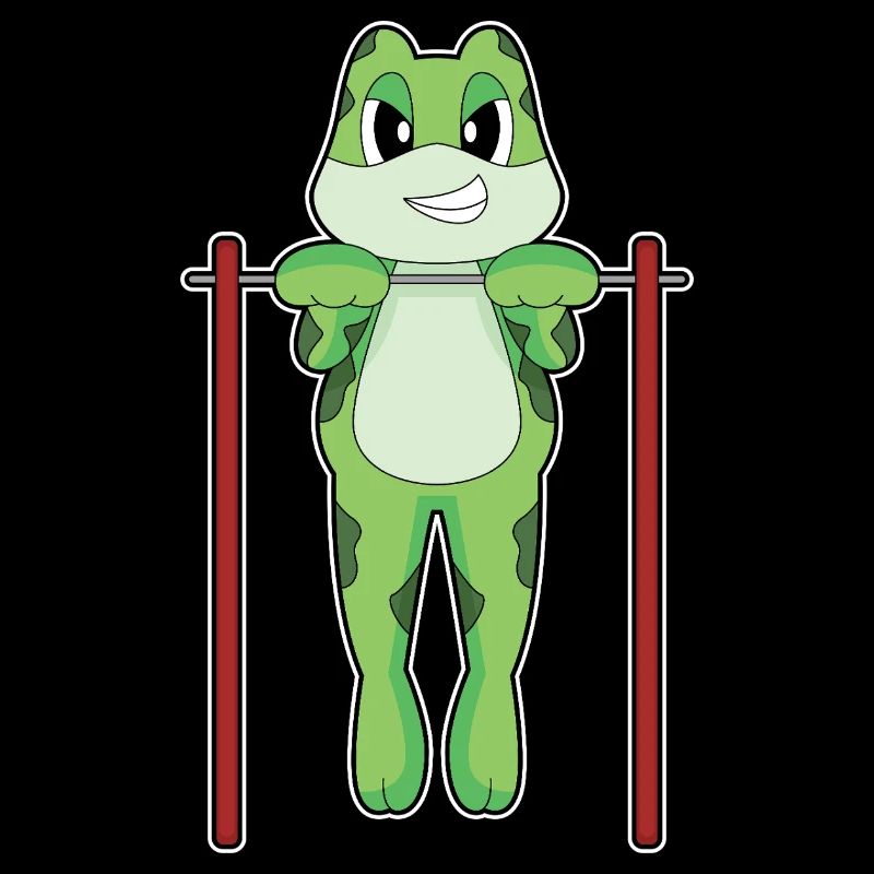 Frog Bodybuilder Pull-ups Bodybuilding