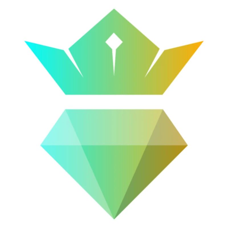 Gradientenkrone über Diamant