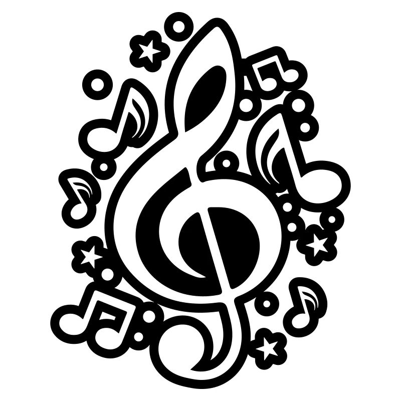 Musical Notes clef symbol musician
