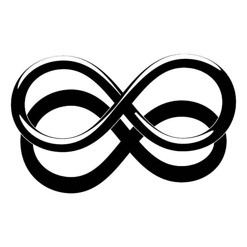 Infinite icon with drop shadow