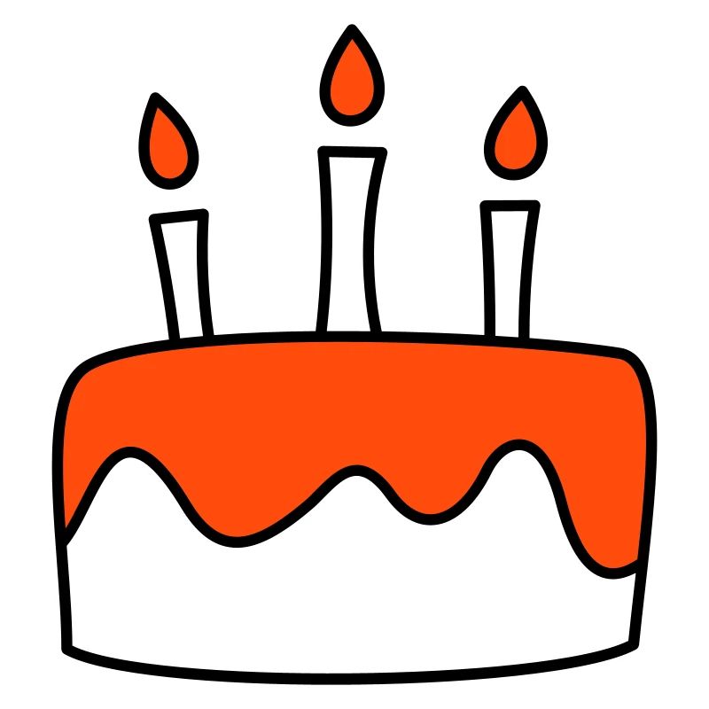 Torta di compleanno tricolore