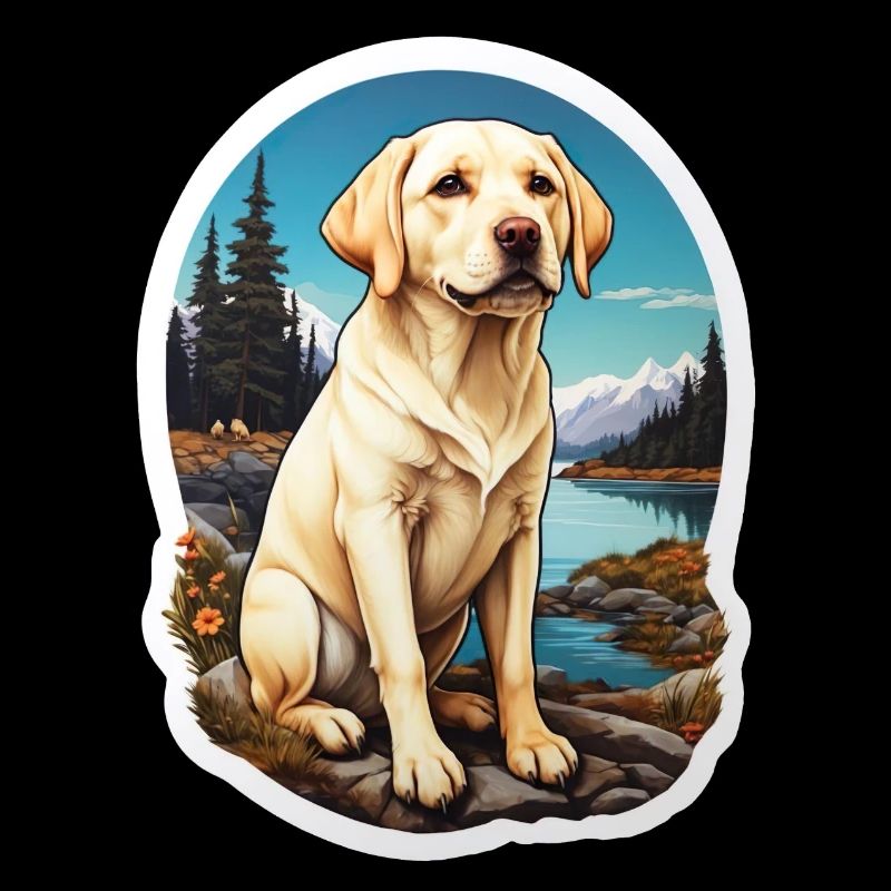 Labrador Retriever Hunde Sticker