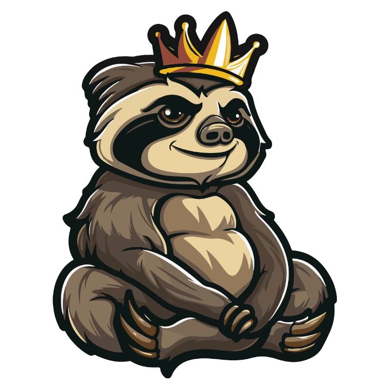 Sloth Comic Crown