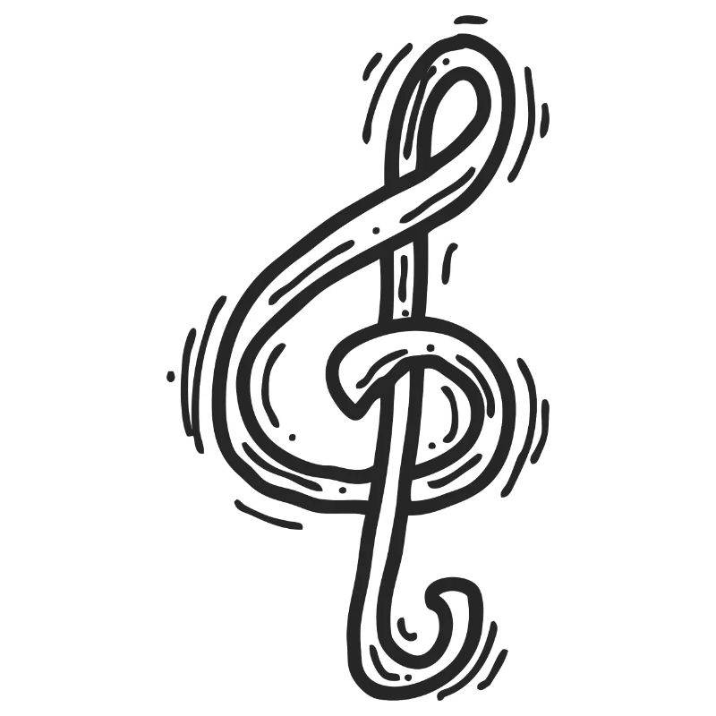 Fröhliche Musiknote