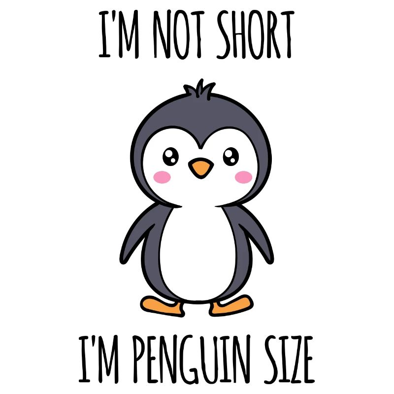 Süß Seevogel Pinguin Tier Vogel Statement