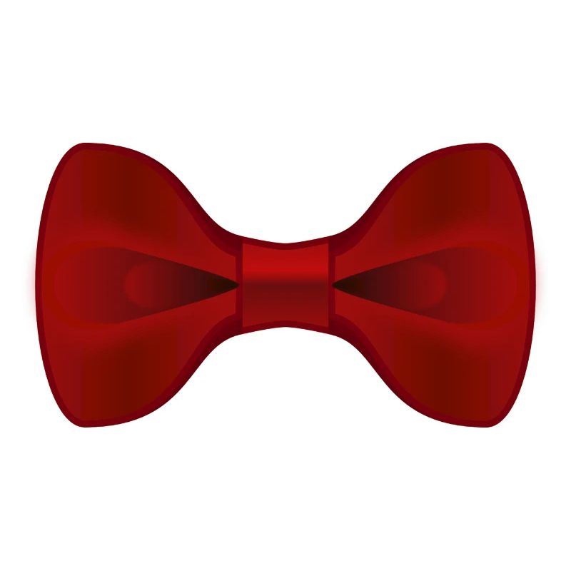 Plain Red Bow Tie