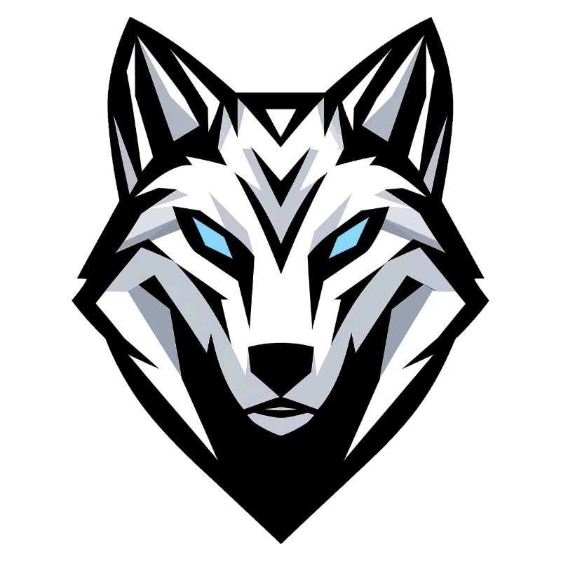 Wolf head logo, symbol, emblem, tattoo