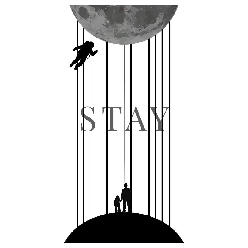 Weltall Interstellar mit Morse Code Stay