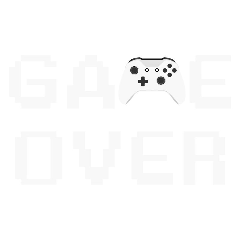 Game Over Controller Blanc