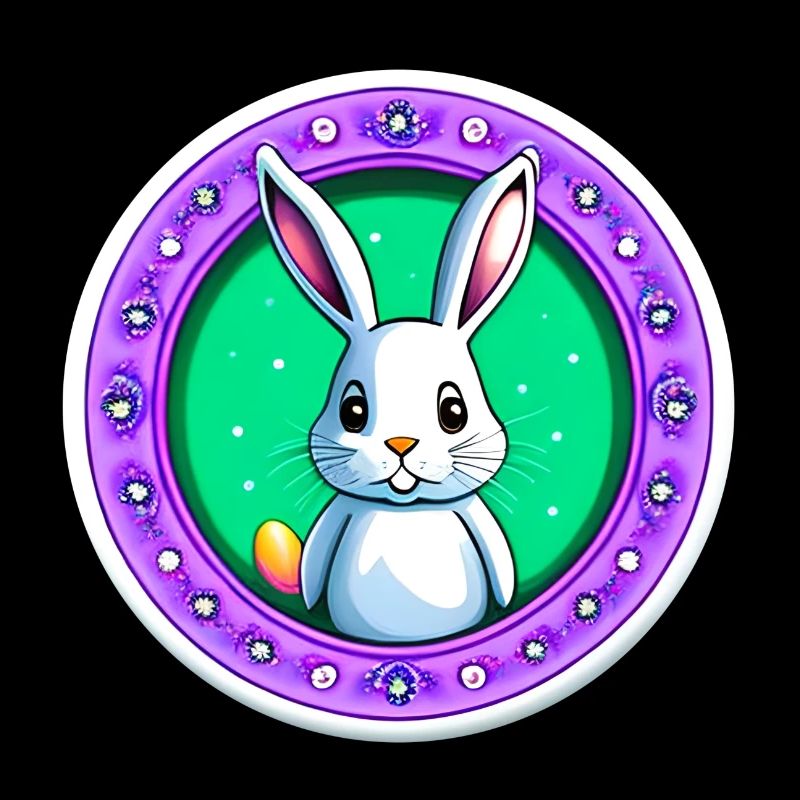 Super lapin de Pâques mignon