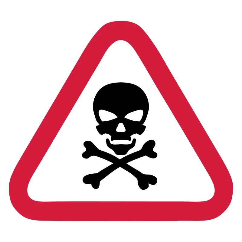 skull danger triangle panel 280)