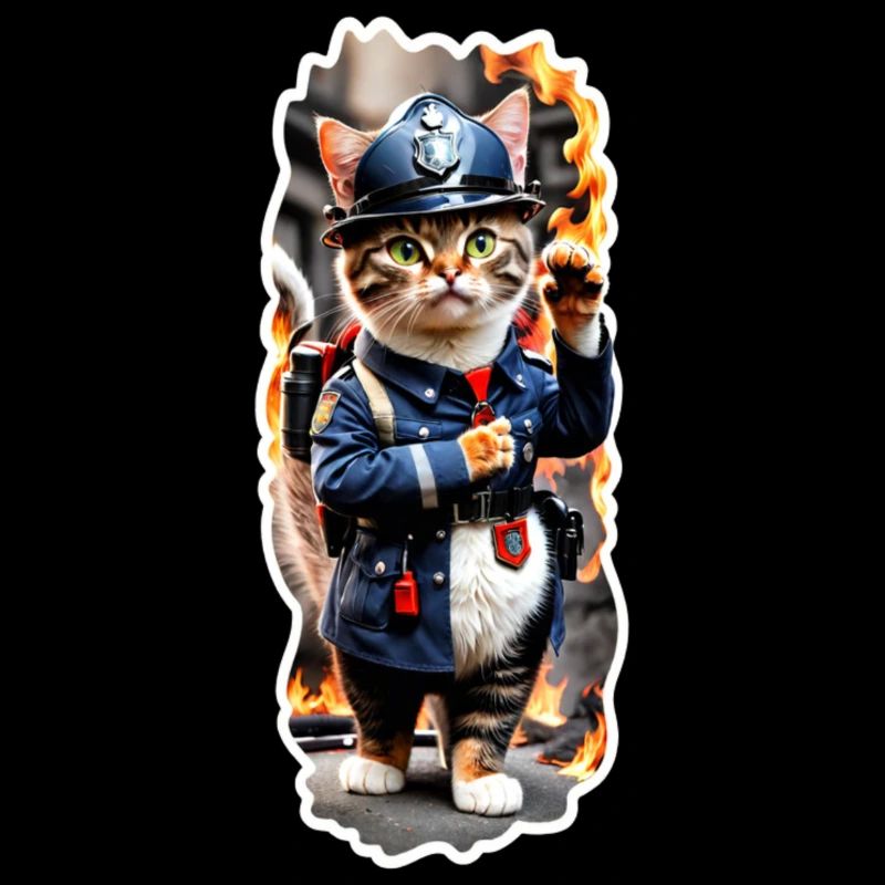 Chat des pompiers