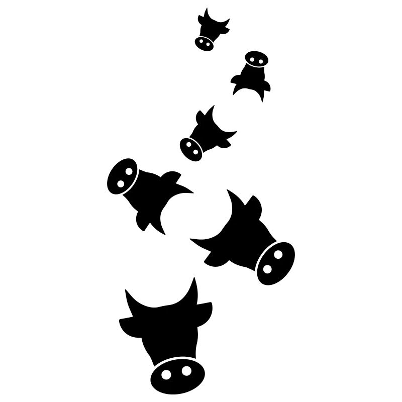 Vache à tête de bovin