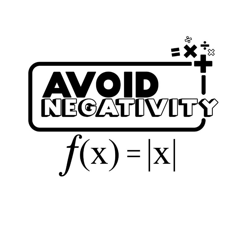 Avoid Negativity - black