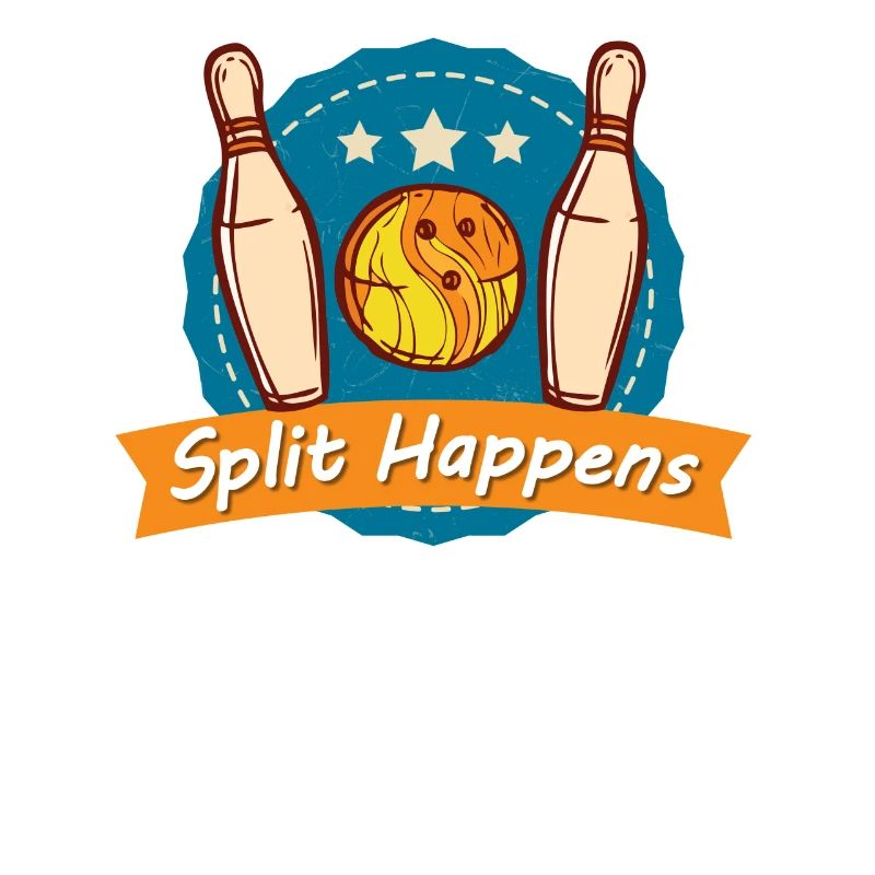Split Happens Tee Bowling Bowler Tee
