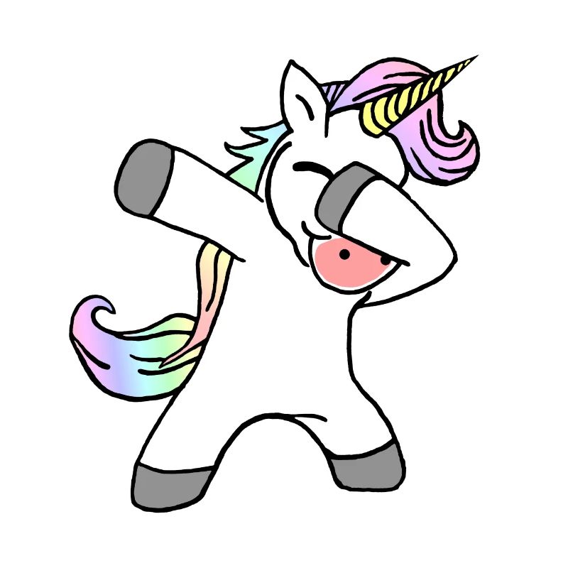 Dab Dance Dabbing Unicorn Tanzendes Einhorn