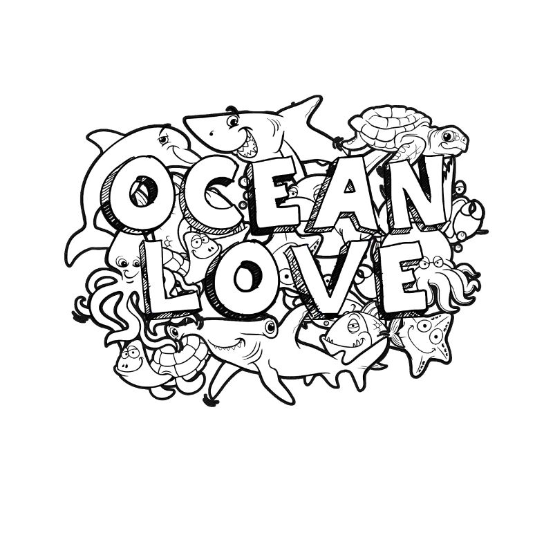 doodle Art Ocean