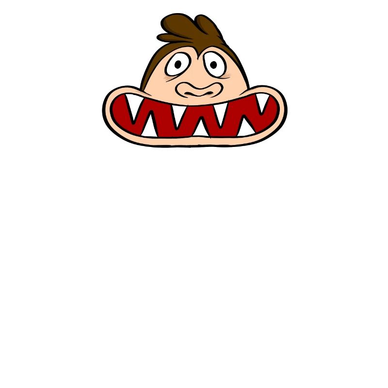 Monkey with large mouth