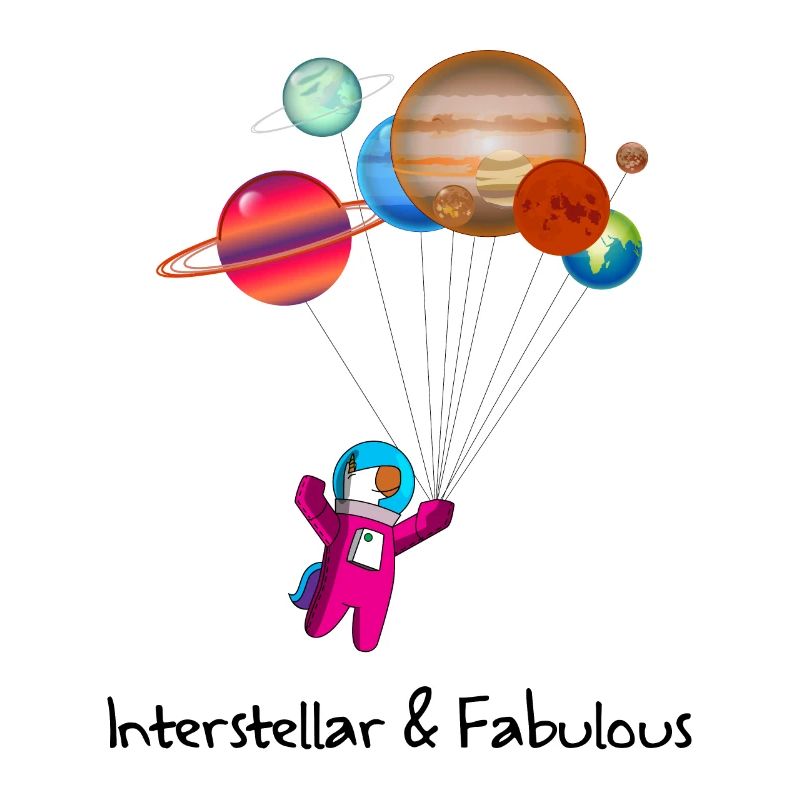 Interstellar and fabulous Einhorn weltraum