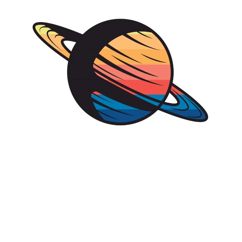 Planet Saturn outer space