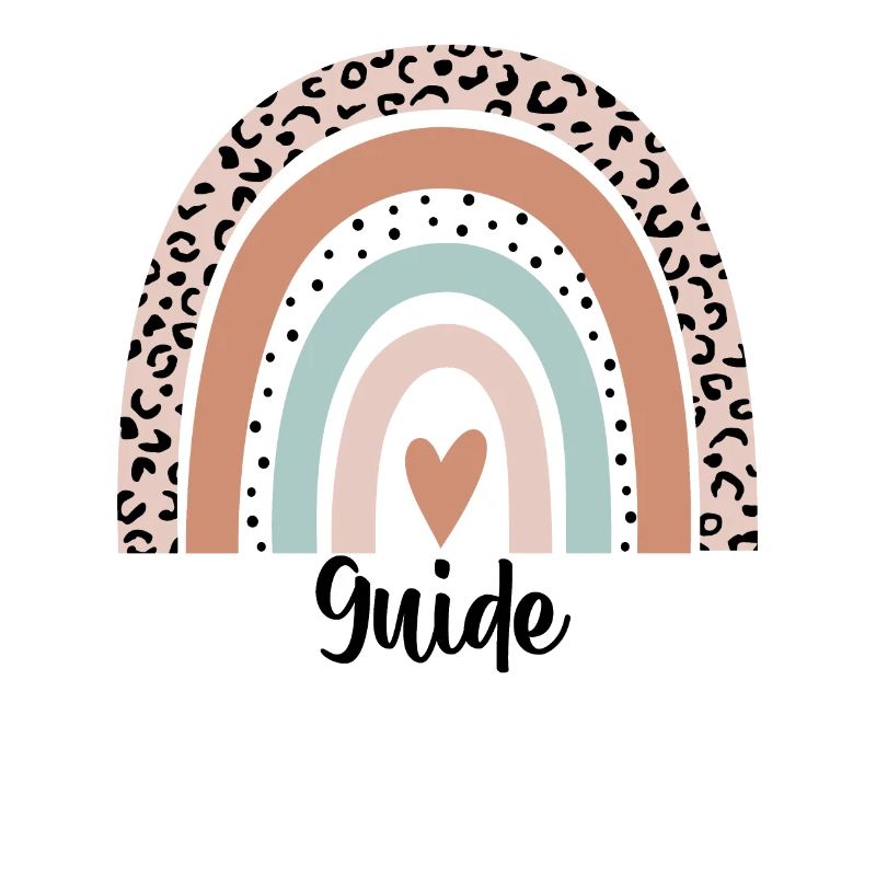 Guide Rainbow Leopard Funny Guide Gift