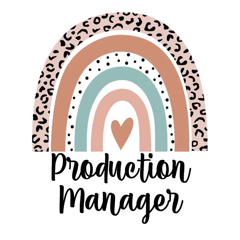 Production Manager Rainbow Leopard Funny Gift