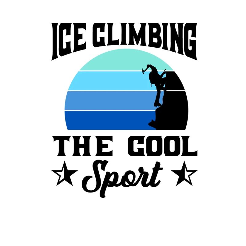 Eiskletterer Eisklettern Sportler Eis Klettern