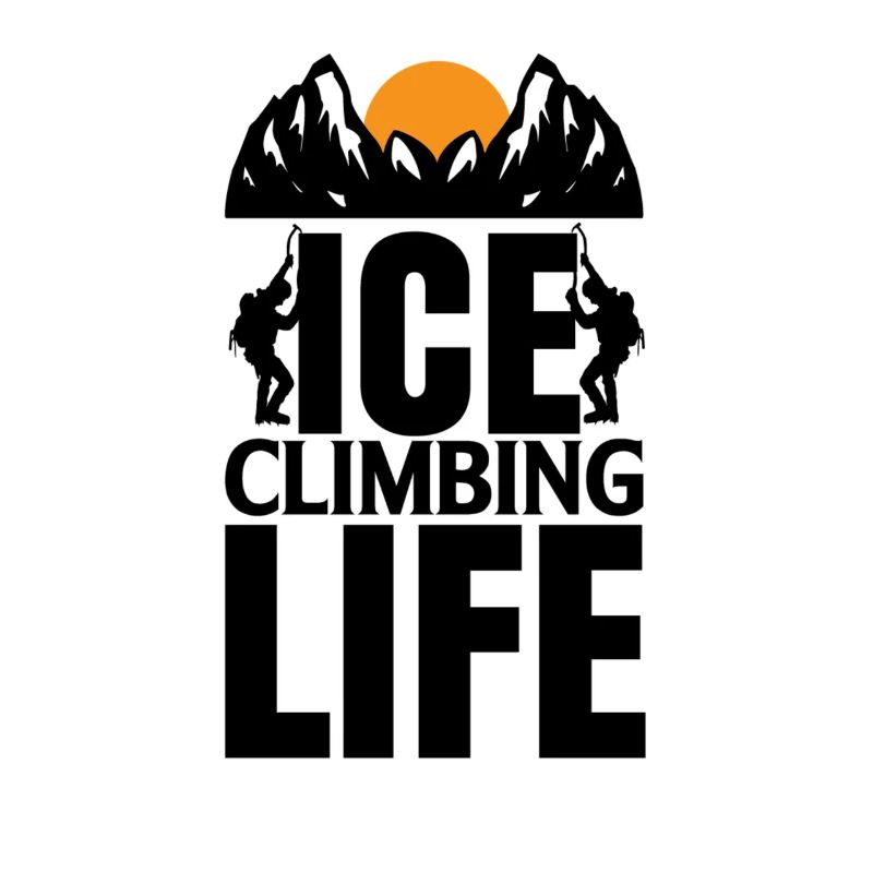 Eiskletterer Eisklettern Sportler Eis Klettern