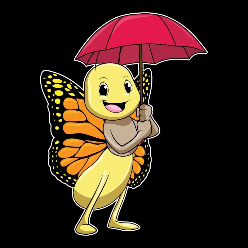 Schmetterling mit Regenschirm