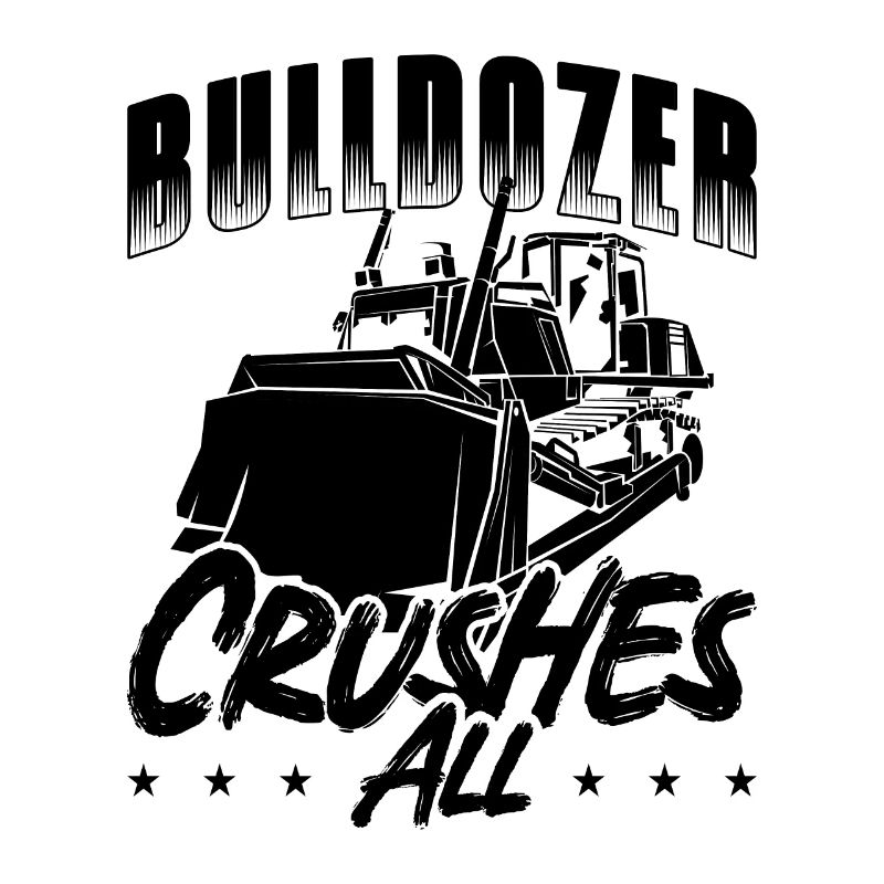 Construction Worker Excavator Bulldozer Gift Idea