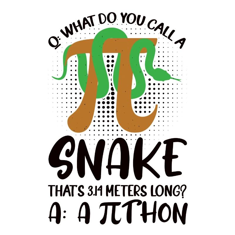 Mathematician Math Teacher Pi-Tag Snake