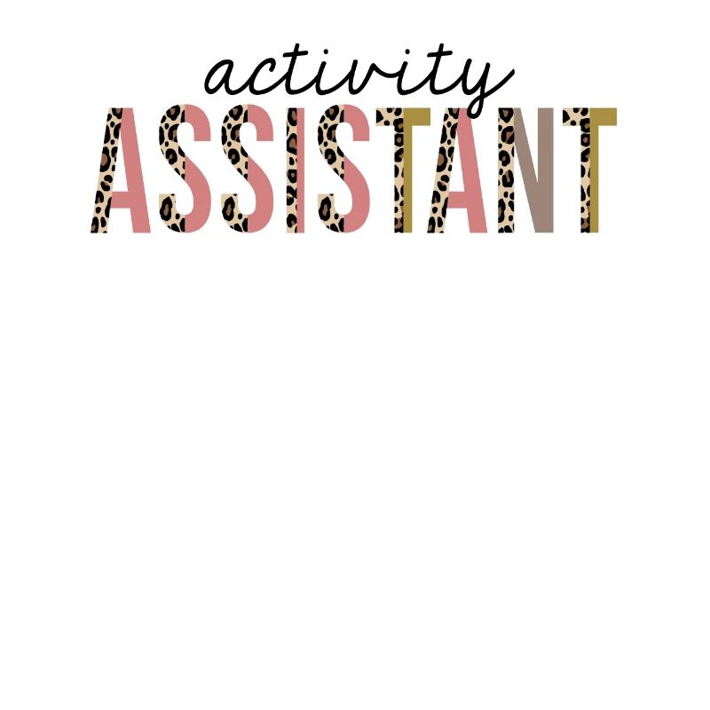 Activity Assistant Leopard Print Funny