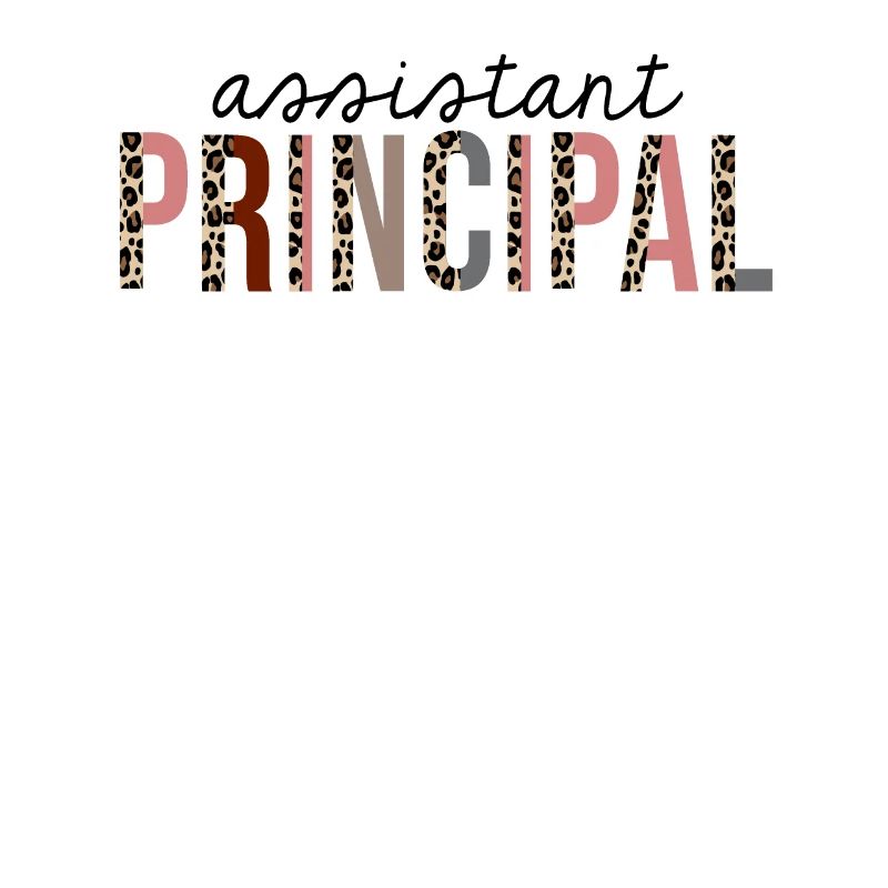 Assistant Principal Leopard Print Funny