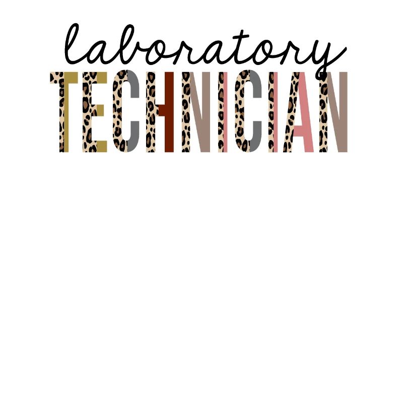 Laboratory Technician Leopard Print Funny