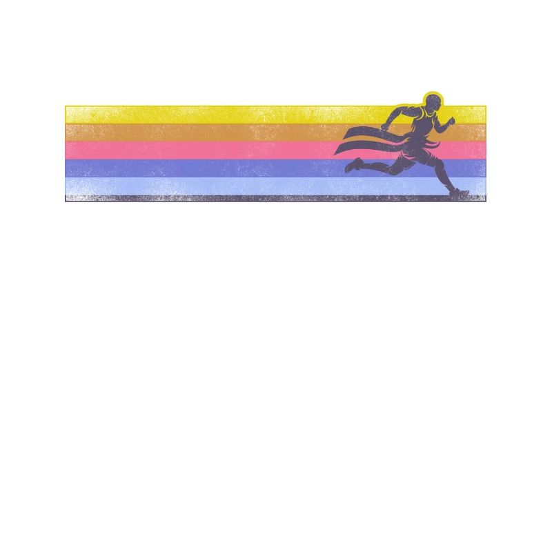 Running Runner Half Marathon Retro