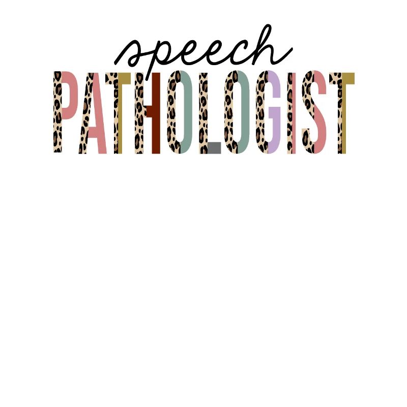 Speech Pathologist Leopard Print Funny