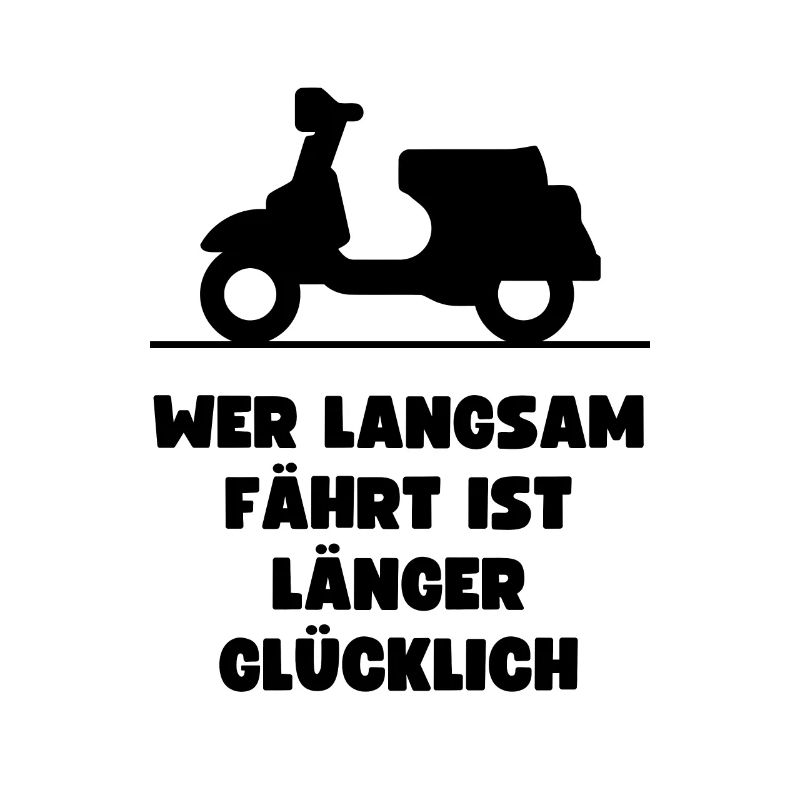 Passionierter Rollerfahrer oder Mofafahrer