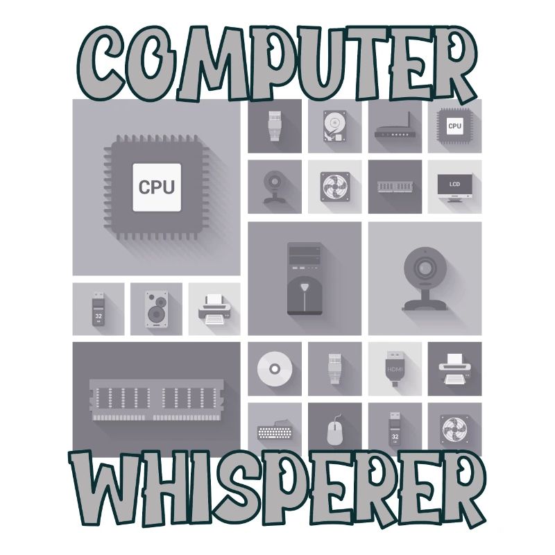 Computer Whisperer IT Tech Support Nerds Geeky