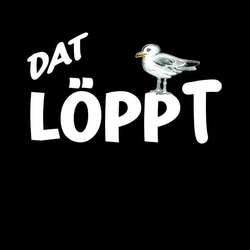 Dat Löppt Möwe Leuchtturm Meer Plattdeutsch Norden