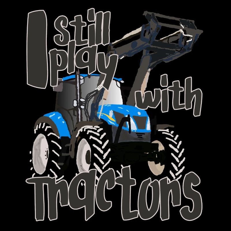 I'm still playing with cool blue tractors