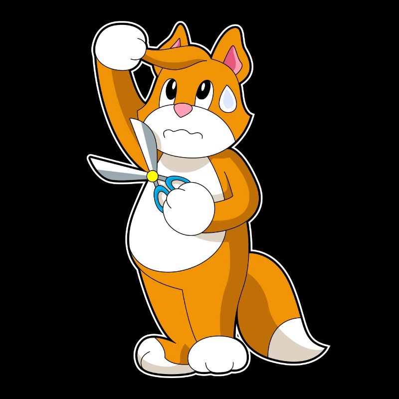 Cat Coiffeur Ciseaux