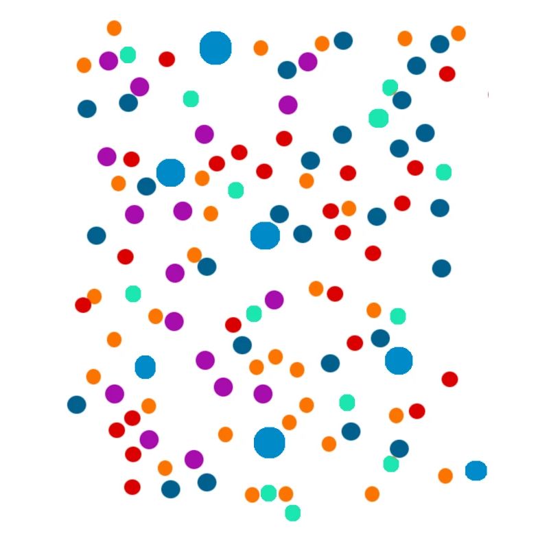 Points de couleur points colorés