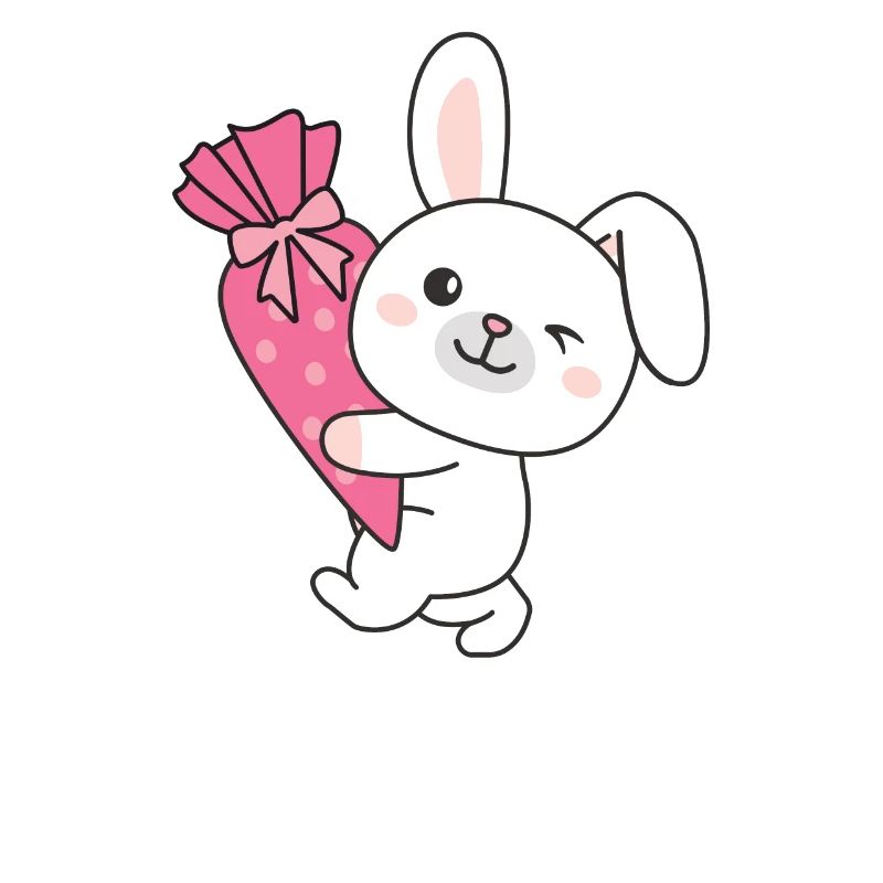 bye bye kindergarten hello school rabbit