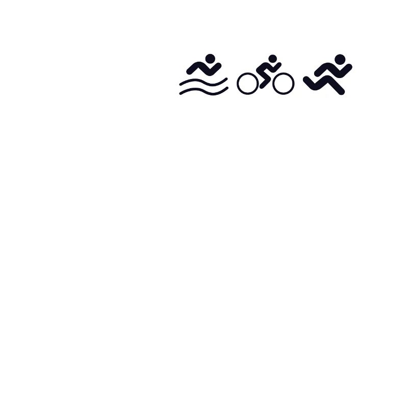 Triathlon Logo Emblem Triathlete Training Professional
