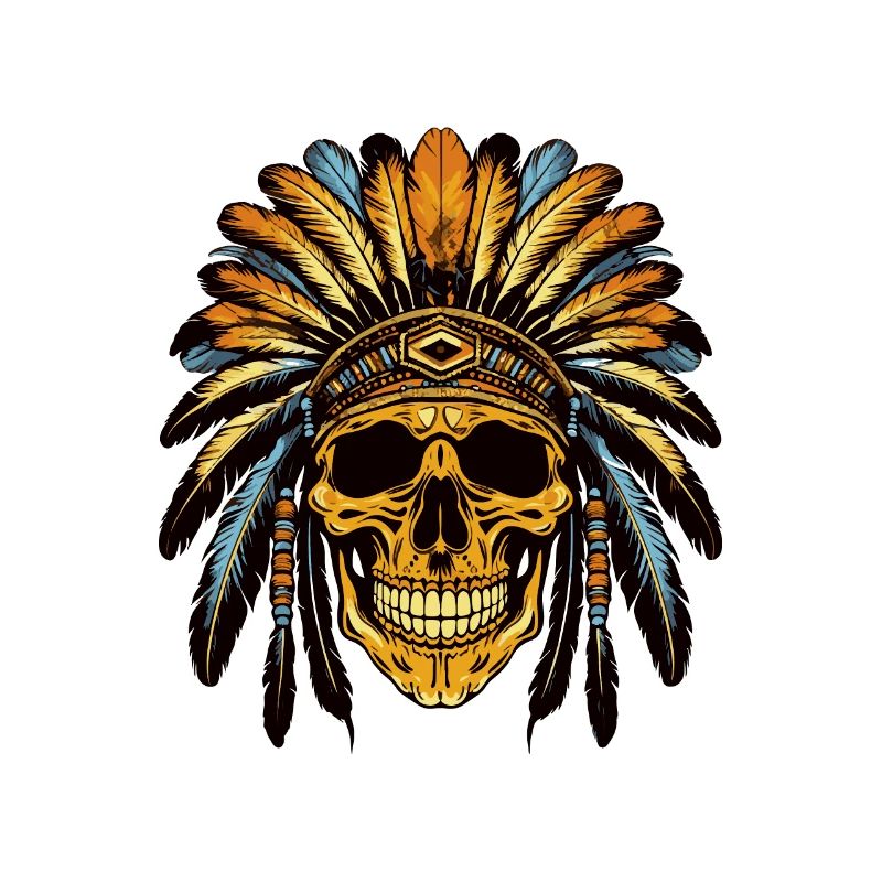 Chef Crâne Apache Indien
