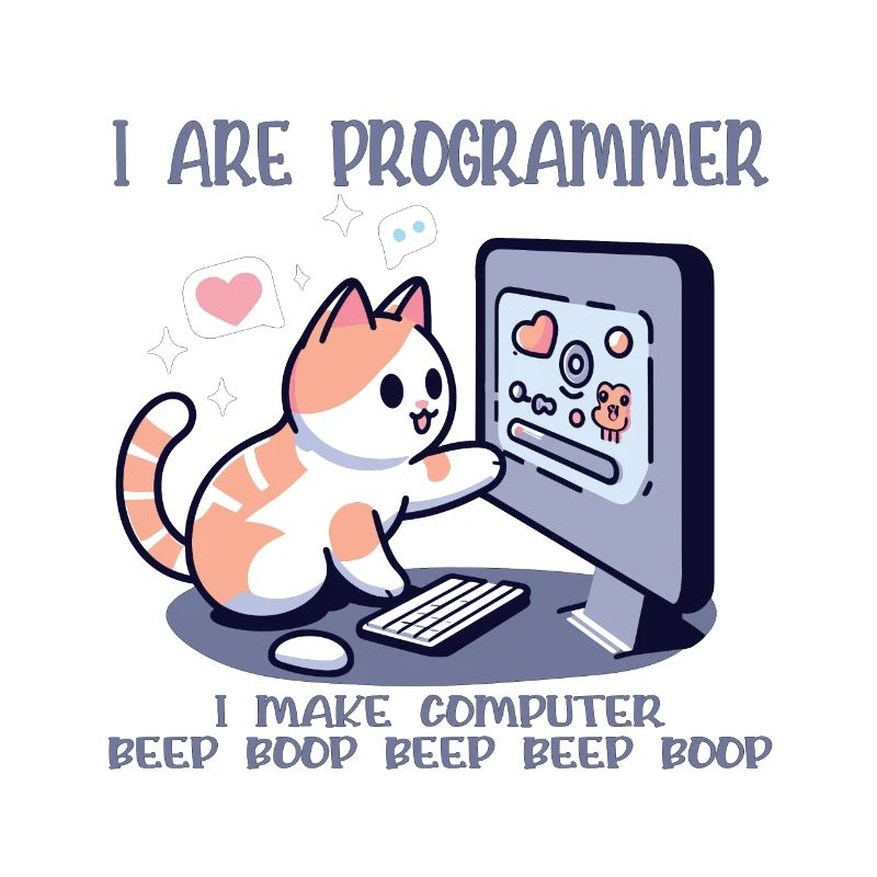 Ich bin Programmierer, lustige Katze